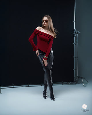 Ella Long Sleeve Burgundy