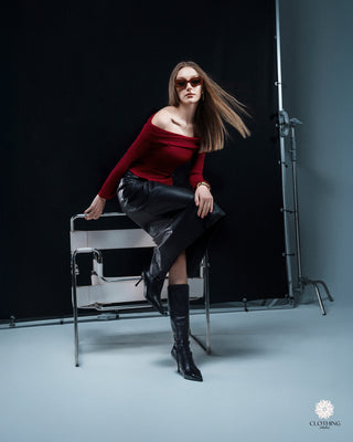 Ella Long Sleeve Burgundy