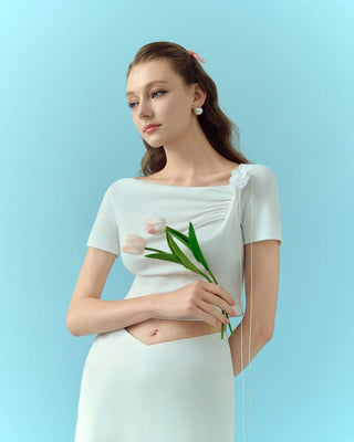Ella White Top - Atelier de La Hang